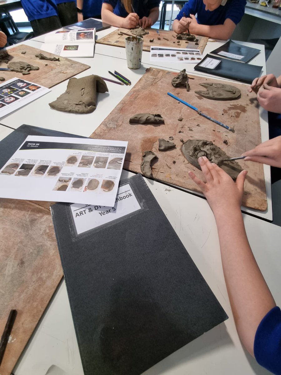 TheEPCollege's tweet photo. Working with Cambridge Road today, welcoming them to EPC to support with the development of their Lillian Pitt inspired clay masks. @CambRdSchool #PrimaryPartnership https://t.co/8bxZDWcjCa