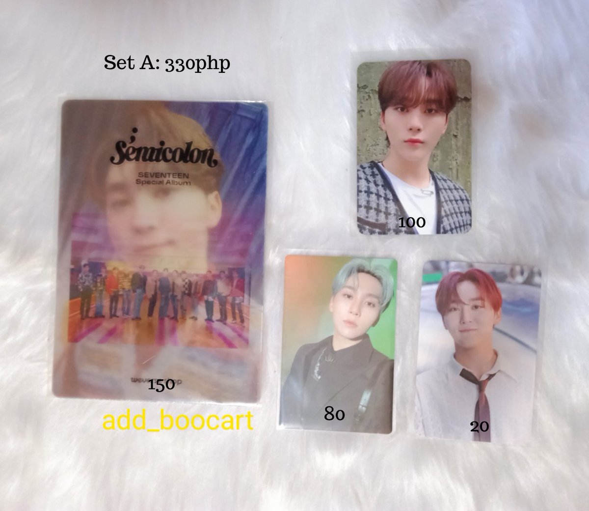 add_boocart's tweet photo. 》 wts lfb 《 
           ⤿ #boocart_sells

⇝ SEVENTEEN Seungkwan random photocards
⇝ Prio: set taker
⇝ (if) PAYO: 300php
⇝ read carrd before transacting ^^
                ⤿ https://t.co/MUwWVnI1iY

‧ tags: svt seungkwan sc semicolon yzy pob ktown4u carat ver pc lenti https://t.co/Emmcqki7Yj