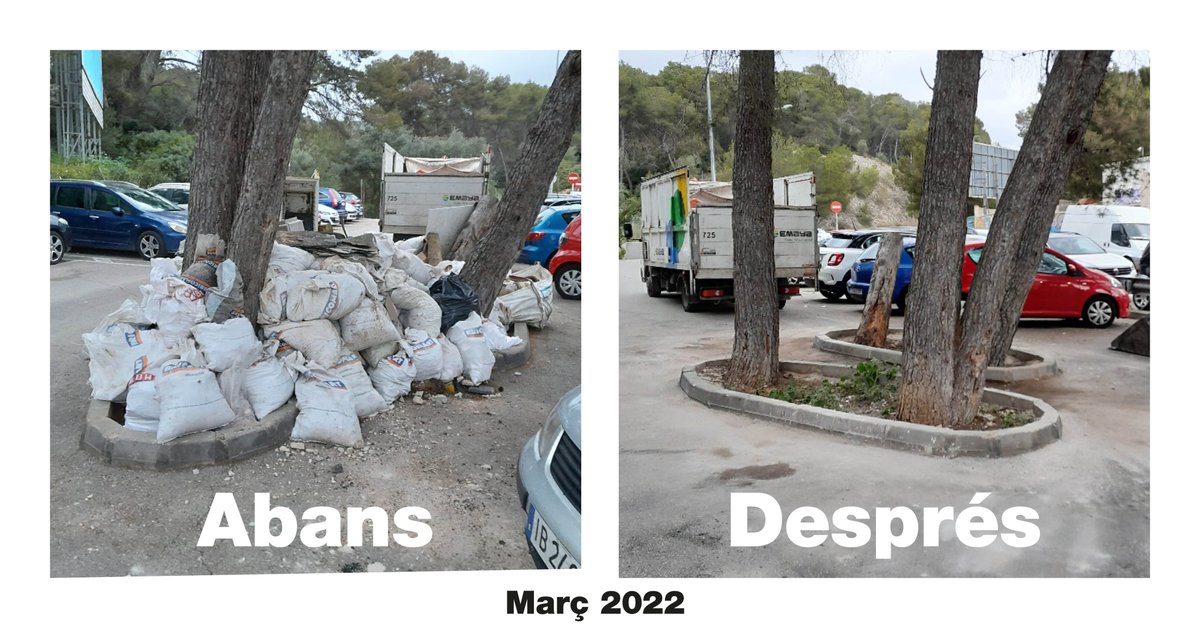 EMAYA_Palma's tweet photo. Retiram 6500 kg de residus que aquest cap de setmana l’entitat @Marinquieto ha recollit a Cala Major

Agraïm la gran tasca de voluntariat i recordam que aquests abocaments són una infracció greu que se sanciona amb multes entre 750 i 1500 € o superiors si són residus perillosos https://t.co/daTg2xLdcY