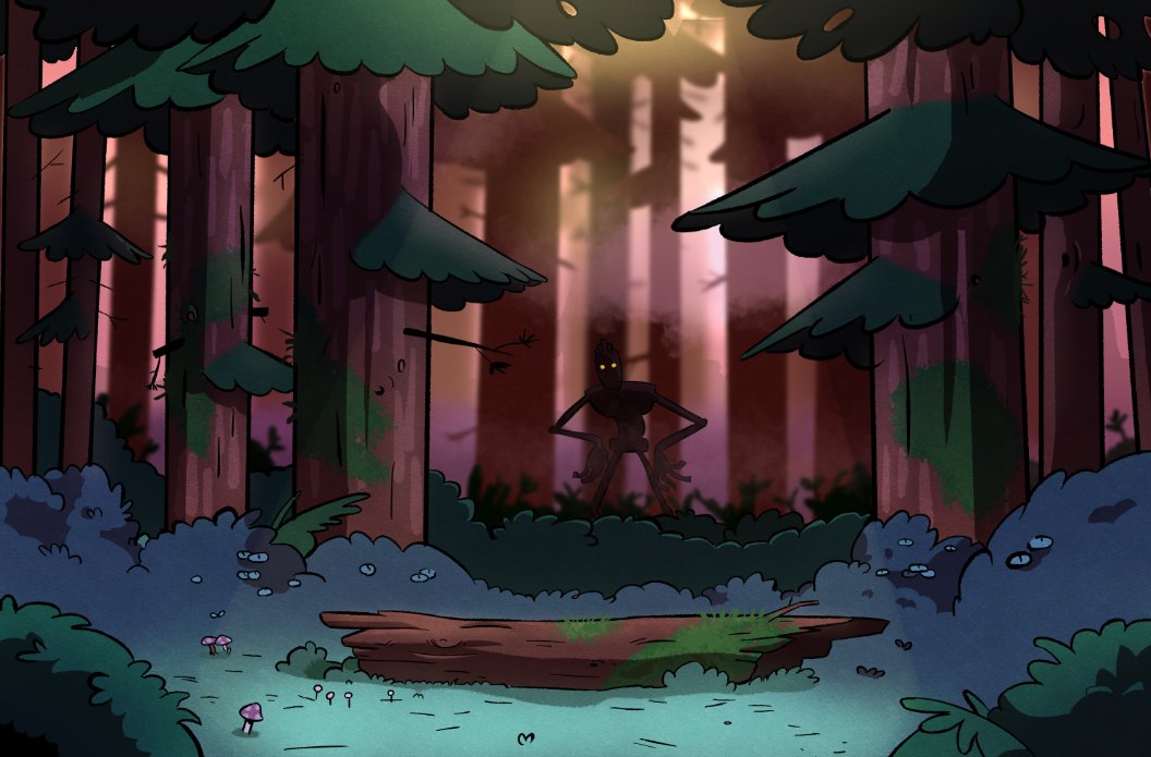 Drawing study for backgrounds, based on a shot from #GravityFalls . Lots to improve, but I'm quite happy with the result! #gravityfallsfanart