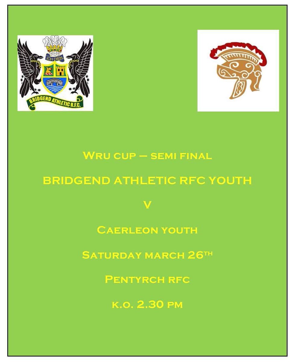 Bridgend_Ath12s's tweet photo. Welsh youth Cup semi final Saturday 2.30pm kick off at Pentyrch RFC. Support for the boys would be greatly appreciated. 💚💛🏆🏉 @bridgendravens @bridgendathrfc @ospreys @CommunityOsprey https://t.co/jdkLerBi26