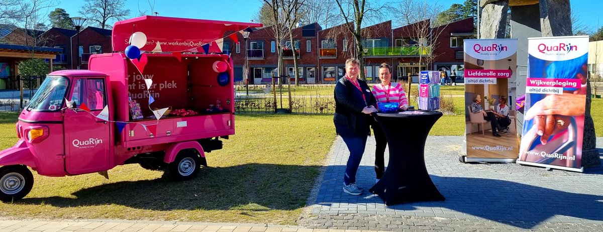 Afgelopen weekend stonden onze collega’s Josien en Mascha op de banenmarkt in Doorn tijdens #Ontdekdezorg Week.

Benieuwd naar jouw mogelijkheden in de #ouderenzorg? Neem contact op via talentplein@quarijn.nl.
Ook voor jou is er plek in de zorg!
werkenbijquarijn.nl
