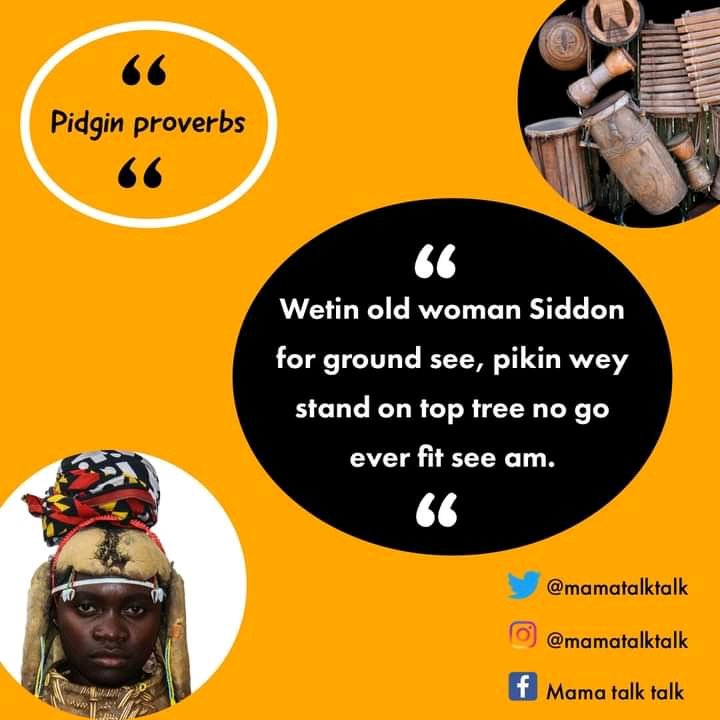 mamatalktalk's tweet photo. Daily dose of pidgin proverbs.

#pidginproverb
#Mamatalktalk https://t.co/r6HSWsCQst