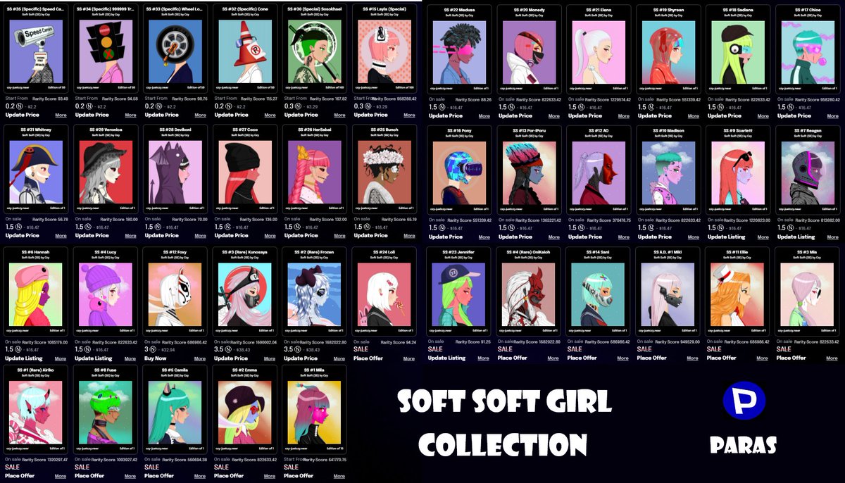 czyofart's tweet photo. On the way's SS collection.
Common 35/80
Rare 4/15
Airdrop 1
Custom 1
more info. > https://t.co/VMDTgOMw3W
#czy #softsoft #ParasNFT #parasnfts #Nearverse
#nearNFT #nearNFTS #nearnftcollectors https://t.co/Dd80IPI6jc
