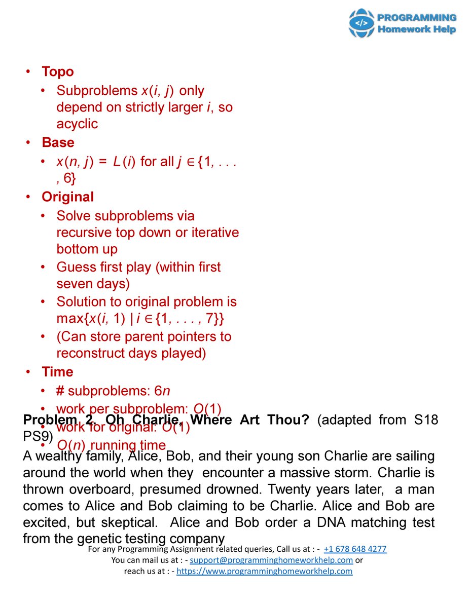 ProgrammingHom1's tweet photo. I am Vincent S. I am an Algorithm Homework Expert at https://t.co/CUDaUvzfLj. I hold a Ph.D. in Programming from, the University of Minnesota, USA.  I solve assignments related to Algorithms. To see the full assignment Visit https://t.co/5zfh5vUrGX
#ProgrammingAssignmentHelp https://t.co/sM5hnAELej