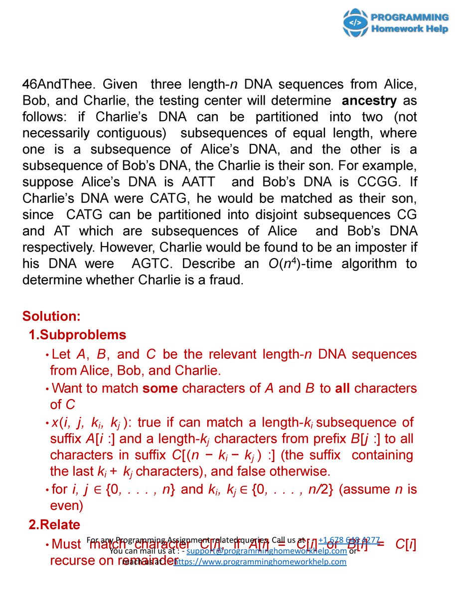 ProgrammingHom1's tweet photo. I am Vincent S. I am an Algorithm Homework Expert at https://t.co/CUDaUvzfLj. I hold a Ph.D. in Programming from, the University of Minnesota, USA.  I solve assignments related to Algorithms. To see the full assignment Visit https://t.co/5zfh5vUrGX
#ProgrammingAssignmentHelp https://t.co/sM5hnAELej