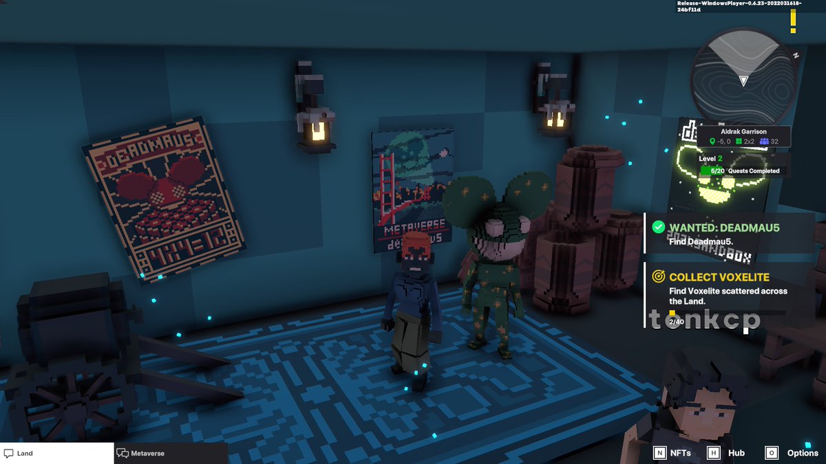 KengjuP's tweet photo. @TheSandboxGame @deadmau5 in  Aldrak Garrison I just participated in the daily #SandboxAlphaS2Contest for a chance to earn up to 1,000 $SAND! Starting March 17 - Selfie with Deadmau5. Check out my screenshot below!
👇 #SandboxAlphaS2 catch the mouse! 🐭 https://t.co/NrKGoLUfXN