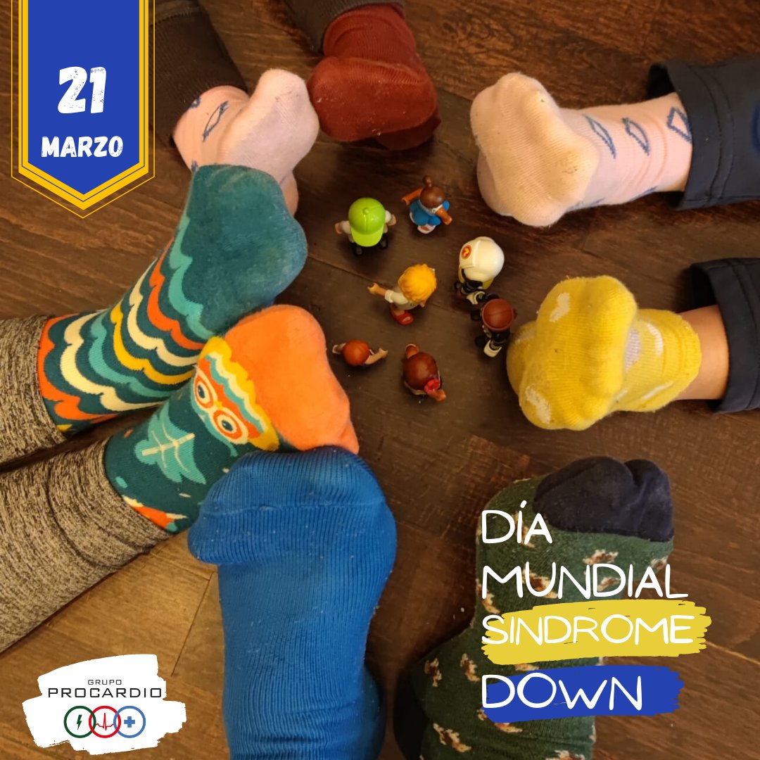 ProcardioForma's tweet image. 21 Marzo: 
Día Mundial del síndrome de Down.
🧦Hoy nos ponemos un calcetín distinto, hoy un cromosoma extra es una celebración.🧬
📢Por la inclusión efectiva.
#diamundialdelsindromededown #diacromosoma21 #laluchanosenegocia #dea #rcp #SVB #PrimerosAuxilios #formación