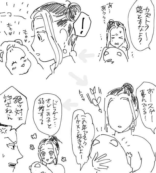 ↘️抱っこ一虎のくだりは流れに関係ないので入れなかったんですが妄想だけはあったので、おまけエピくっつけますね☺️

あと余談すぎますが長らく匿名メッセ設置してて初めてもらったメッセージだったので「😳?!?いいいらっしゃいませェェ(動揺)」という心境で開きました😂 