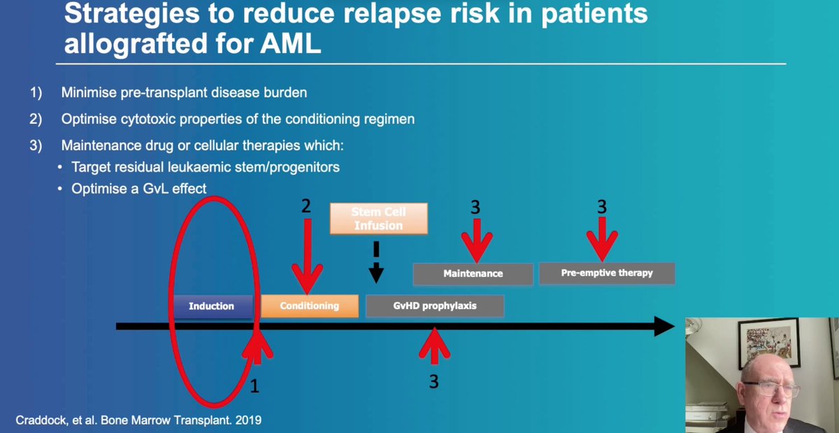 AML_Hub's tweet photo. CONGRESS | #EBMT22 | @charliecraddock @unibirmingham, discusses the impact of MRD status and conditioning regimens on post-transplant outcomes #AML #leusm https://t.co/xjfN1RbBn3