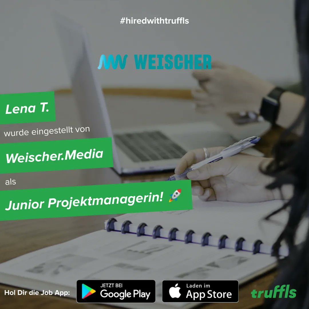 truffls's tweet photo. Auf eine gute Zusammenarbeit! 🥂
Unsere besten Glückwünsche an Lena &amp; Weischer Media!
#hiredwithtruffls #truffls #jobapp https://t.co/aWmz5hQvxK