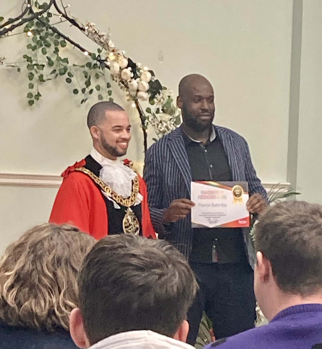 Positive_RM's tweet photo. Yesterday Coach Franck @MasterABM was awarded the title ‘Haringey Hero’ for outstanding #youthwork in #Haringey via #PositiveRoleModels &amp; @HaringeyHawks 🙌🏾 Thank you Mayor of Haringey @AJogee &amp; @haringeycouncil for a lovely Sunday afternoon! Well done Coach💥(@Haringey6thForm) https://t.co/W1bBfhnyV8