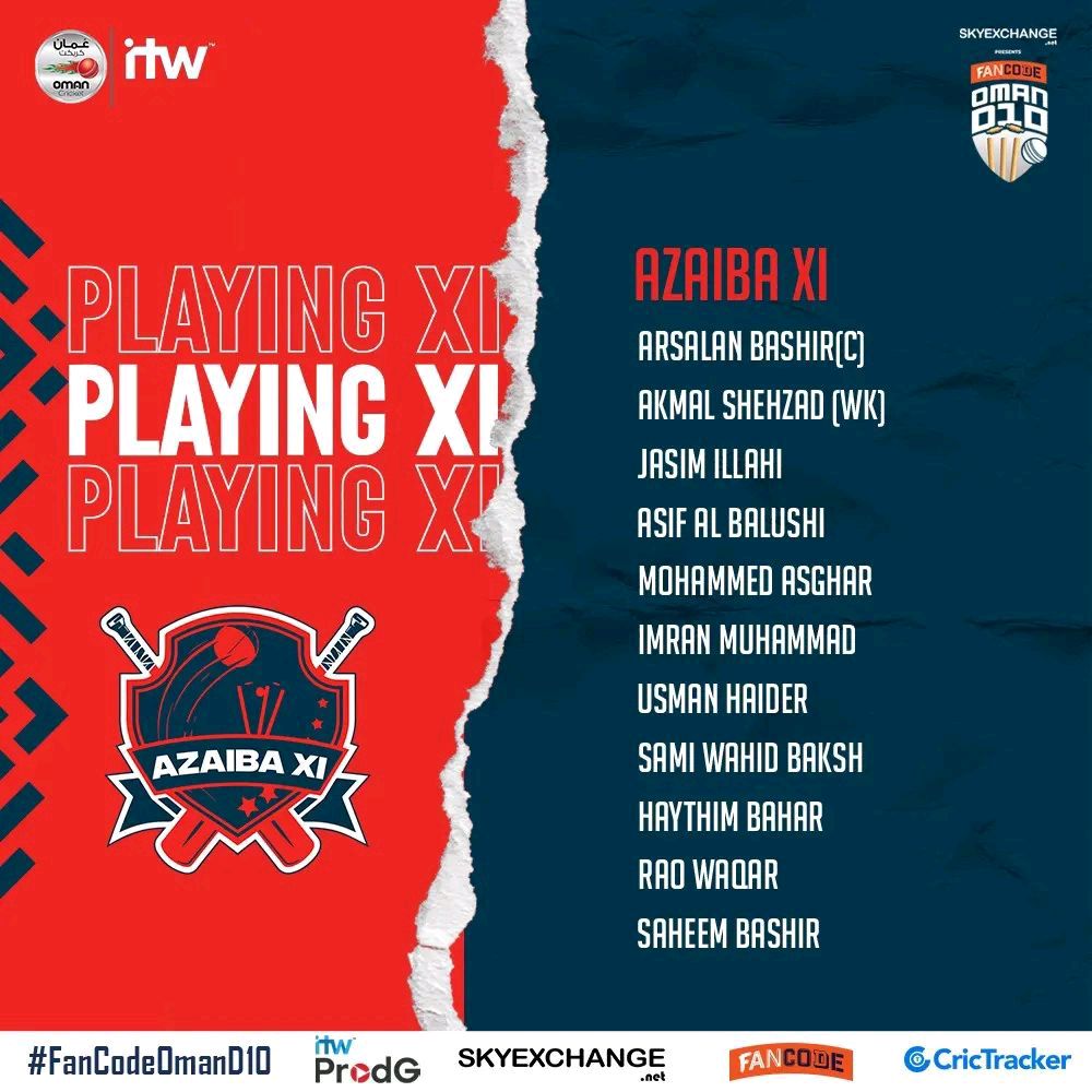 TheOmanCricket's tweet photo. Match 28 - the last of the league stage matches of the #FanCodeOmanD10 

#OmanCricket https://t.co/oUdylffC8v