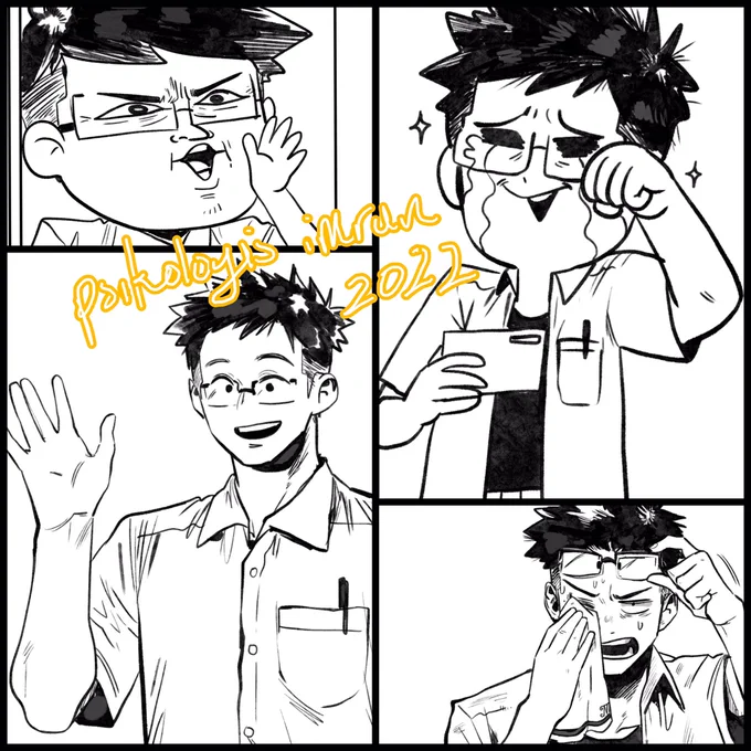 I told @HaikalKus "You handle the meme-buduh faces, I'll handle the hamsom-ikemen faces". 