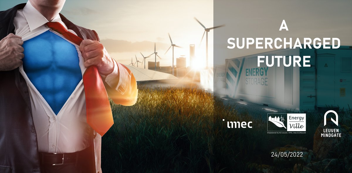 Leuven_MindGate's tweet photo. At this Visionary Seminar, we will take a look at 'a supercharged future' on May 24th at @EnergyVille. Think storage technologies on different levels and so much more electrifying innovations!
Get your tickets now! https://t.co/OFJyqG0vhP https://t.co/vzaOnsmly9