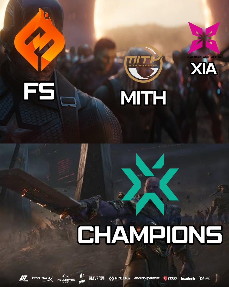 MiTHeSports's tweet photo. ศึกในเราสู้กัน ศึกนอกเราสู้ตาย ! 💛

ฝากเนื้อฝากตัวด้วยนะครับ @XERXIAESPORTS @fullsense_gg 

#VCT #VCTAPAC https://t.co/UTSGozju6I