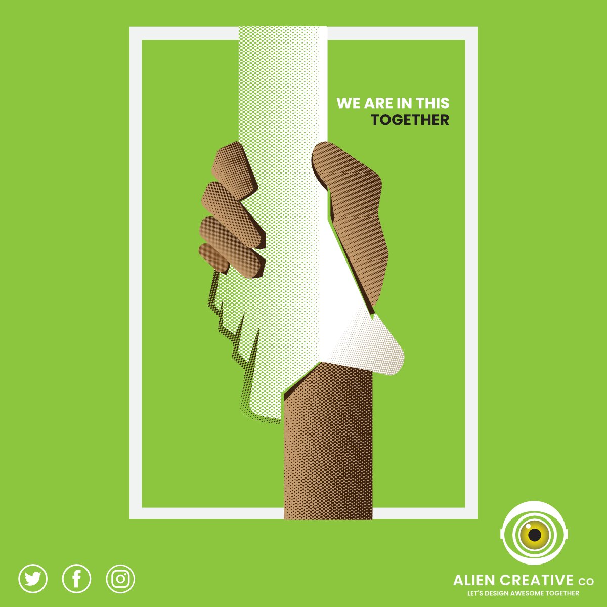 HuismanCreative's tweet photo. We are all in this together, remember the smallest positive act can make a difference.

#motivation #HumanRightsDay #UkraineRussiaWar #creative #vectorart #GraphicDesigner #designstudio #Johannesburg https://t.co/CwL4aMQMfx
