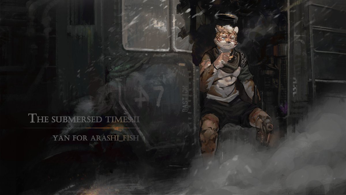 _Phil_Fish_'s tweet photo. Commission
Title:「The Submersed Times:II/浸没的时代:II」
Address:「Bastion/堡垒」
Character:「Borges/博尔赫斯」
Illustrator:YAN/肆时牧 https://t.co/5ffqfS8133