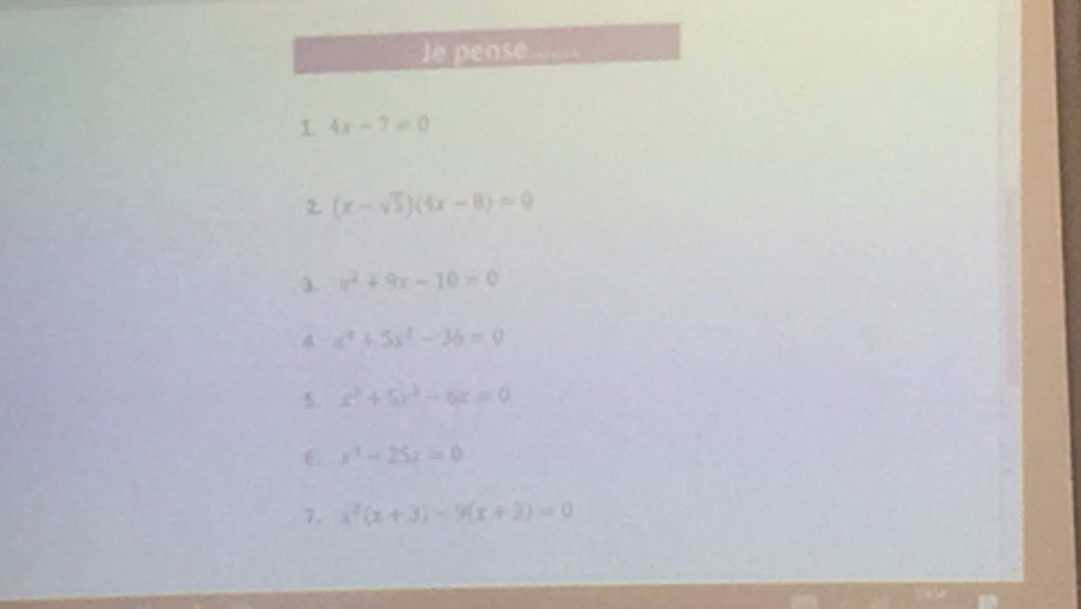 LabomathsDumont's tweet photo. Équations polynomiales en 2nde @PEER2FORMATHS #observationsmaths #AcNice https://t.co/dswNnmplqA