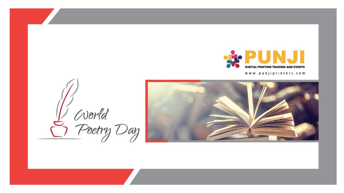 PunjiPrinters's tweet photo. The only language of the heart is poetry. Write a poem and speak your heart out on this day. Happy World Poetry Day!
#punjiprinters #worldpoetryday #worldpoetryday #WorldPoetryDay2022 #worldpoetryday❤️ https://t.co/Z7kAbs2KQL