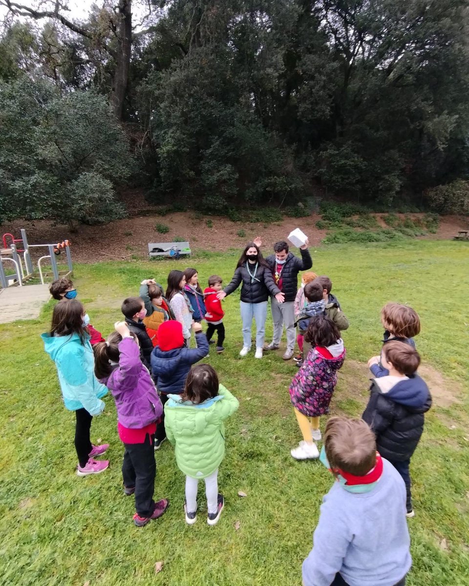 AE_Montcabrer's tweet photo. Aquest dissabte les follets 🧚🏻 vam completar el nostre catàleg del bosc! Fa un parell de setmanes vam anar a recollir les peces del catàleg al bosc i el dissabte les vam ajuntar ��🪵🌻 També vam jugar a un parell de jocs de la caixa 🎁 per arrencar la tarda amb energia ⚡️ https://t.co/asD0jIkPhC