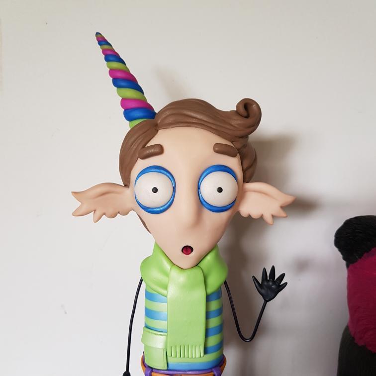 😍 My fellow dorks!  <a href="/WeAreDorkis/">Dorkis</a>  first polymer clay model?  Commissioned from a local artist I met at an art show we both entered.  Ain't this just the cutest! 😍😍😍❤️❤️
#NFTCollection