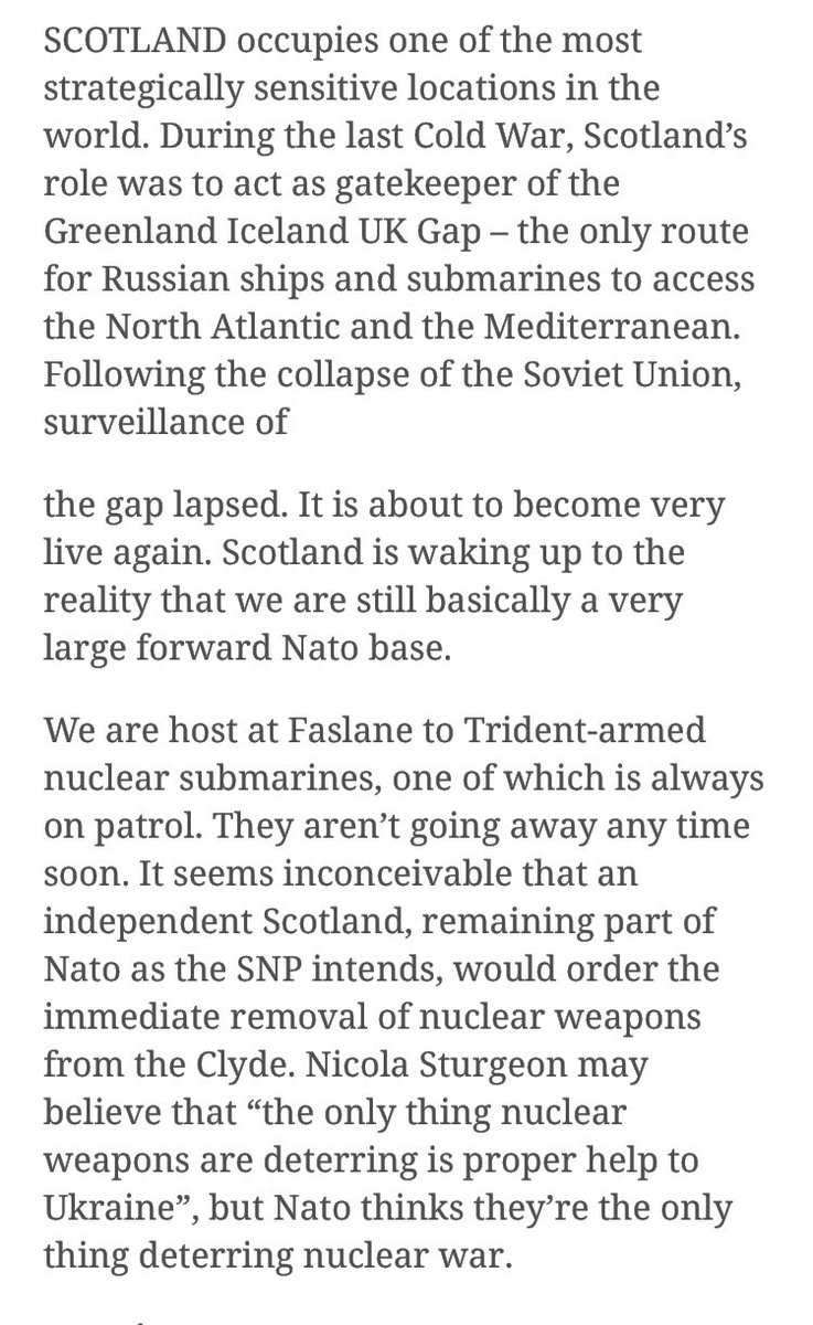 In Helsinki they say they aren’t trying to join NATO, NATO is trying to join Finland - a neutral country in a state of permanent preparation for war.  So, stands  Scotland where it stood in the new Cold War?  https://t.co/j5pNHDULxd https://t.co/3fnKQrBe1X