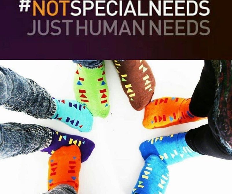 MelissaIser's tweet photo. 🧦 Break out your wild socks!!! 🧦It’s World Down Syndrome Day - the 21st day of the 3rd month, to signify the uniqueness of the triplication of the 21st chromosome which causes Down Syndrome. My mismatched socks honor some of my very favorite people! 💛💙
#rockyoursocks #wdsd https://t.co/Oi5PbCYPZq