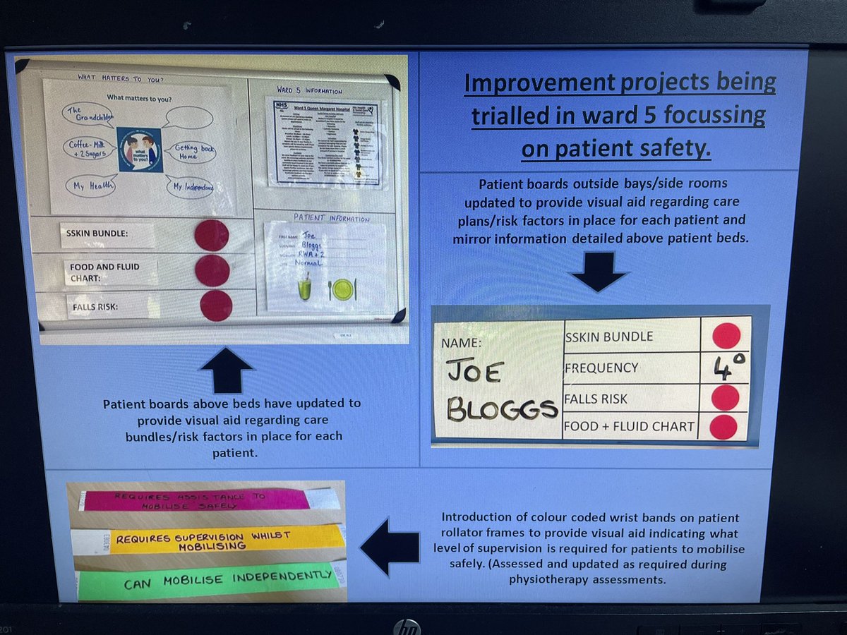 Lots of quality improvement work going on in ward 5 QMH. A full team effort combining everyones thoughts and ideas with our focus being on Patient safety. @KimMacpherson <a href="/Livvylives72/">OliviaRobertson</a> <a href="/michelleWil67/">michelle williamson</a>