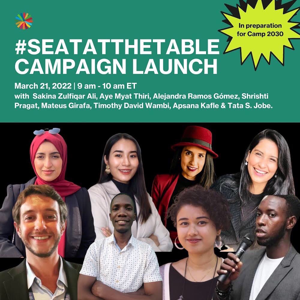 I am exhilarated to share that I have been invited as a panelist for the <a href="/Unite2030/">UNITE 2030</a> upcoming campaign launch event for #SeatAtTheTable campaign.❤️ 
From March 21 - April 1, UNITE 2030 is hosting a series of events to drive youth solutions to the #GlobalGoals.
#SDGs <a href="/SKYSOCIAL1/">Sky Social</a>