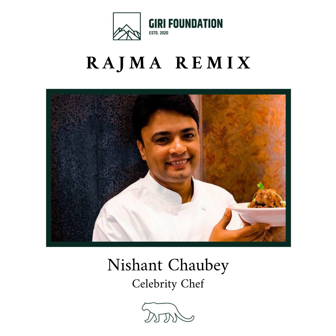 FoundationGiri's tweet photo. Giri foundation welcomes on board
@chef_nishant_choubey who is a celebrity Chef , restaurateur and 
passionate about Indian cuisine to give a master class on Rajma, as cultivated by our women in Kinnaur.
Watch this space for more. https://t.co/SPihII1LEO