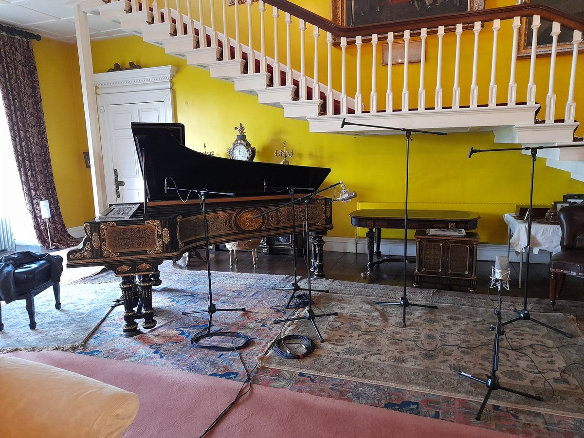 TrueCuriosities's tweet photo. It's all go @BurtonConstable as we prepare to record some of the Hall's incredible, unique collections of 19th Century music - perhaps not heard here for centuries! Thanks to @SDesbruslais and Mark Slate @UniOfHull for getting this project off the ground!
#excitement #music https://t.co/IgGROyRCeL