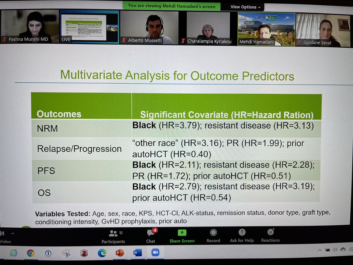 MunshiPashnaMD's tweet image. #EBMT2022 @MediHumdani ⭐️🌟⭐️🌟mentor, presenting outcomes of alloHCT for ALCL #CIBMTR research never sleeps!