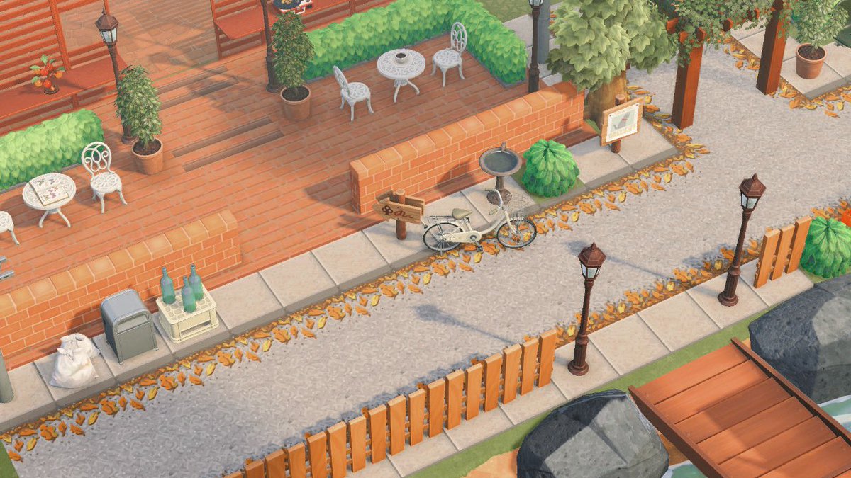 voici l’entrée de Athènes 🍂 
très automnale peut-être que plus tard je ferai le thème qui va avec le nom de mon ile 😽

#ACNH #AnimalCrossingNewHorizons