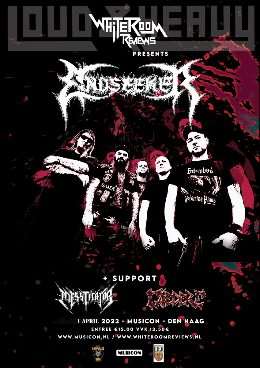 Ben jij erbij? <a href="/Endseeker666/">Endseeker</a> + #Messticator + #Caedere <a href="/MusiconCafe/">Muziekcafé Musicon</a> #DenHaag / #deathmetal #mustsee 

#tickets: facebook.com/events/2640193…