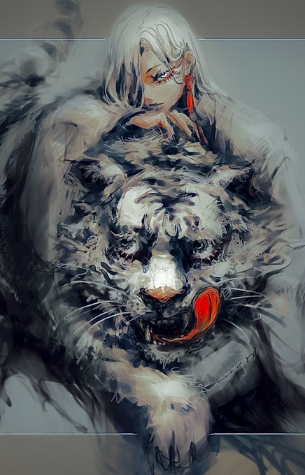 「white tiger」 illustration images(Latest｜RT&Fav:50)