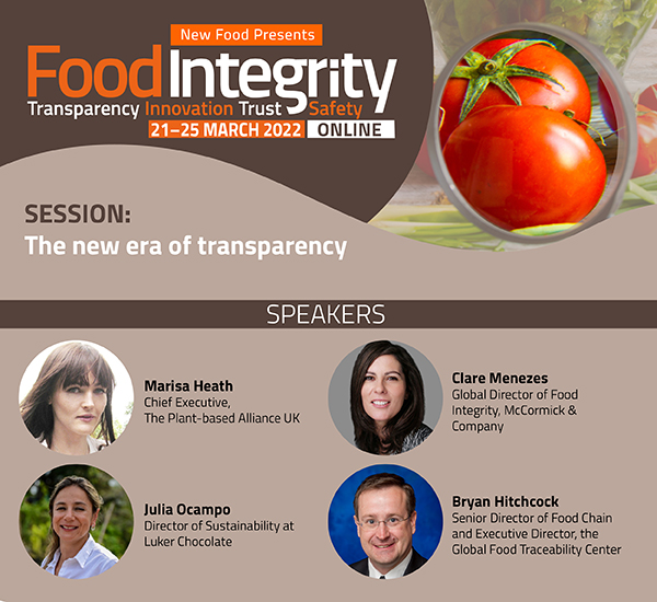 NewFoodMag's tweet photo. Join us to watch "The new era of transparency". Consumers demand more, and we must offer more. Experts will discuss how we moved from traceability to an era of radical transparency
https://t.co/xyD98d7U4D

@IFT @PBFoodAlliance @Luker_Chocolate @McCormickCorp

#foodintegrity https://t.co/obB0eXeKsF