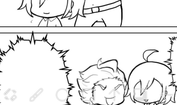 いつもこんな感じかなーで先に描いちゃうからセリフが出てこない笑 