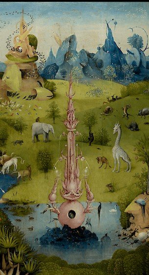hittingthatdrum's tweet photo. Fountain frome the MV and a painting from Hieronymus Bosch
#RedVelvet #FeelMyRhythm https://t.co/LIclTTlaSt
