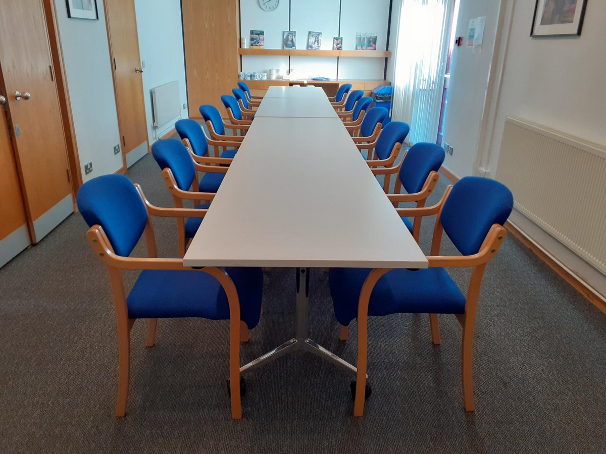 Are you looking for a place for a team meeting, somewhere to interview or deliver training? Thanks to  <a href="/JPAWorkspaces/">JPA Workspaces</a> our board room has had a revamp and can now comfortably seat 17. The room also has ramp access. Please contact office@hertscf.org.uk for booking enquiries.