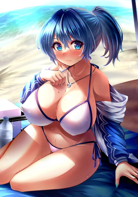 水着ポニテちゃん(仮) 