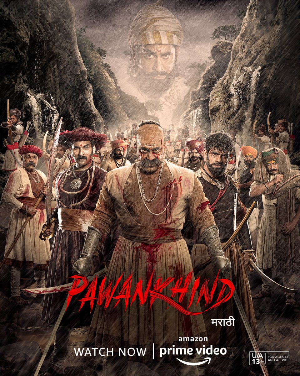 PrimeVideoIN's tweet photo. performances that will leave you with goosebumps 🔥

a cinematic brilliance, #PawanKhindOnPrime, watch now https://t.co/3pRku70Mmb