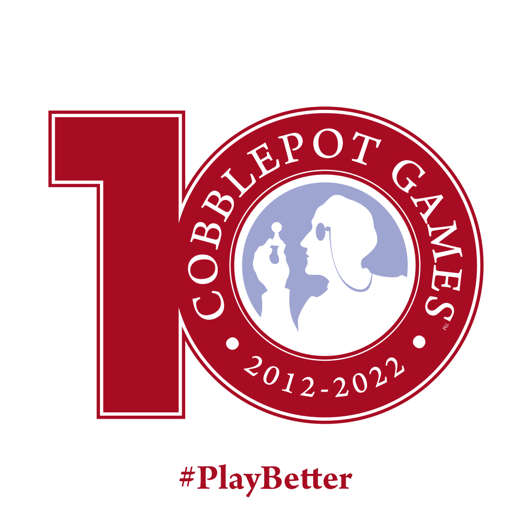 CobblepotGames's tweet photo. Cobblepot Games celebrates ten years on March 24th!
🎁 For our tenth birthday the gifts are received by you and many other young people! #PlayBetter is the event donating games to charity, but also to you!
👦 All details will be revealed on March 24th: be ready to celebrate! https://t.co/cFMamvEGM7