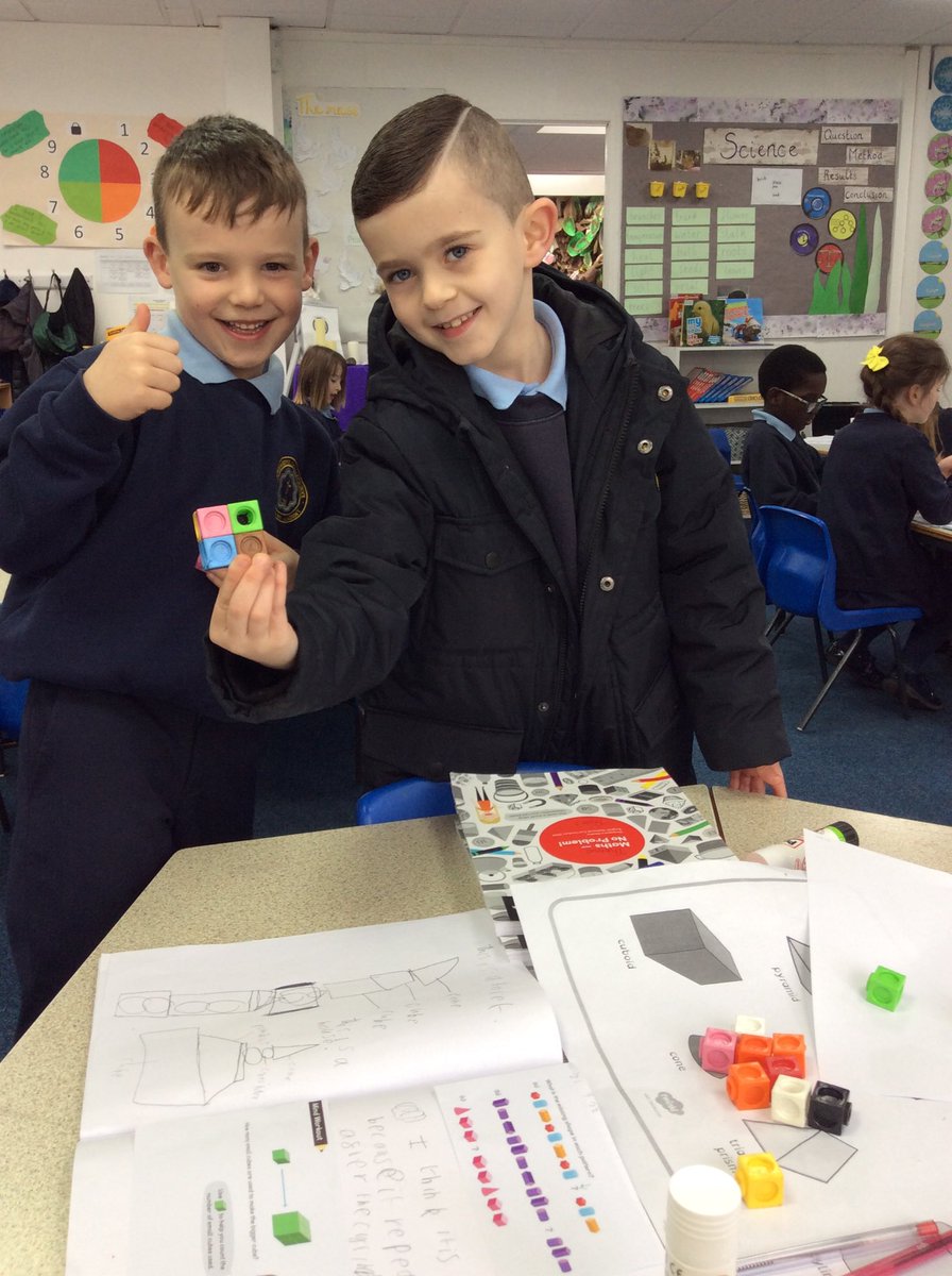 StBernardsep's tweet photo. Team 2 have been exploring 3D shape and writing about everything they know about 3D shapes. #stbMaths https://t.co/5FohKdf6RF