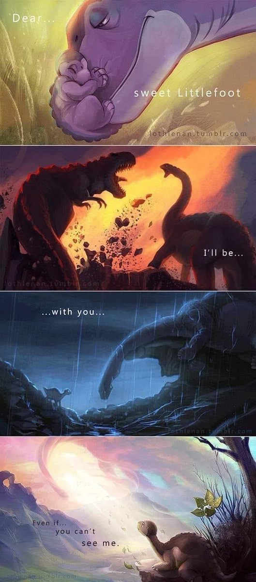 How to emotionally trigger a generation! I’m off to sob in my brew #Landbeforetime #Crying #triggered