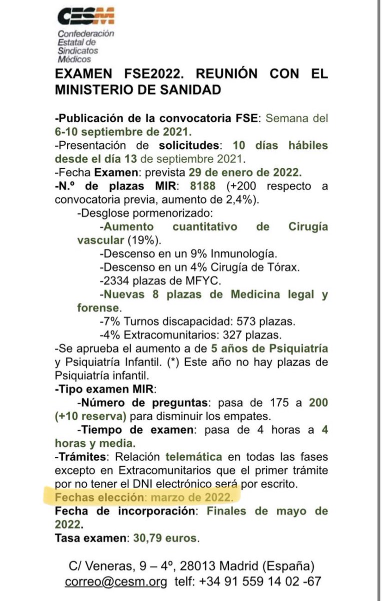 SheilajustoS's tweet photo. 📍FSE2022 ⁦@cesm_sindicatos⁩ ⁦@FSEunida⁩

⁦⁦@sanidadgob⁩ según el cronograma ya deberían estar ELIGIENDO PLAZA ⁦

…sin embargo, no tenemos ni Resolución.

Esperan a ver el 23M cuantos vamos?

🥼😷📏12:30 Sol se viste de blanco

ELECCION EN TIEMPO REAL https://t.co/3crhTRdrfY