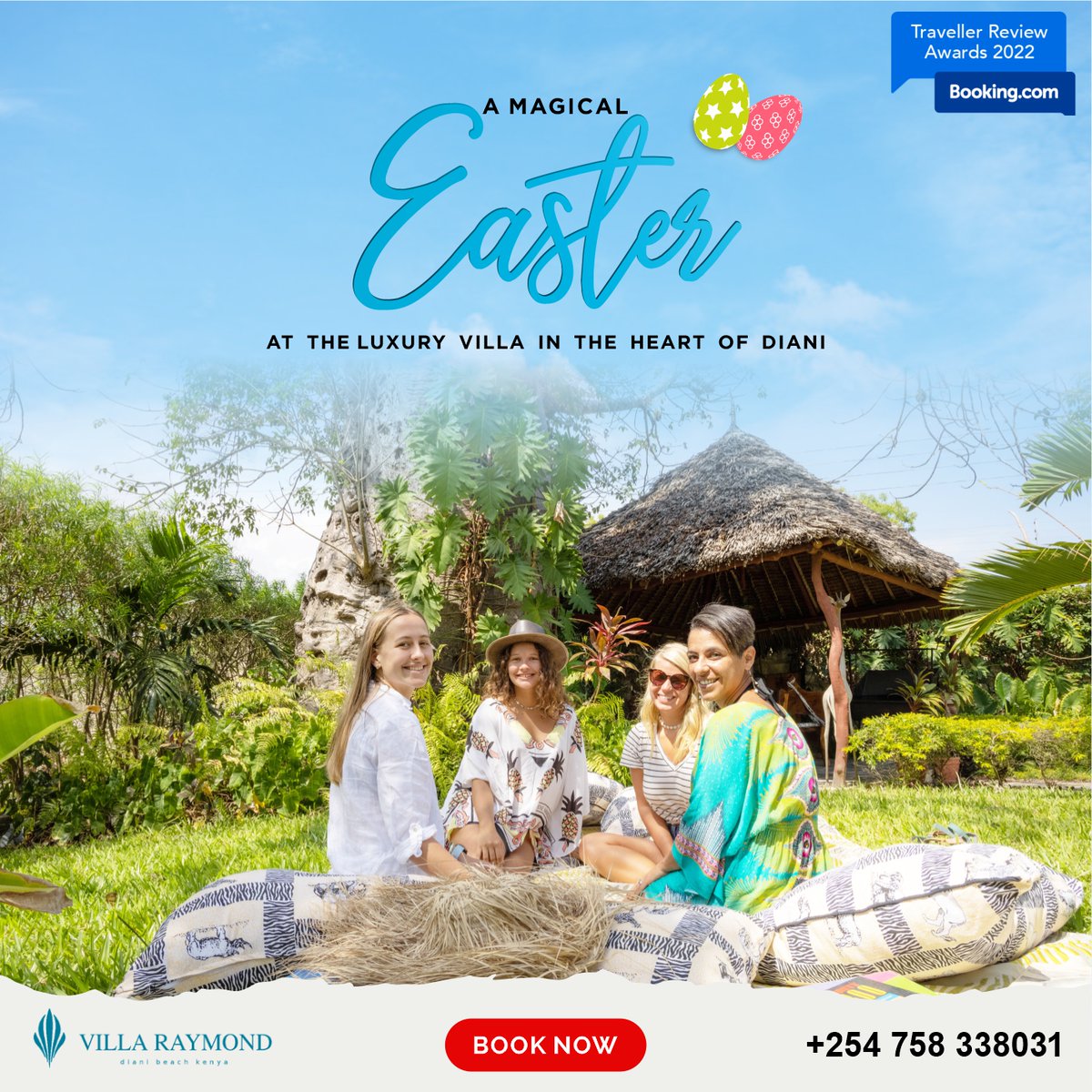 VillaRaymond_'s tweet photo. Feel the magic of #easter again this year at Villa Raymond Diani...this private, luxury holiday villa in the heart of #dianibeach is just the place for your family! 

☎️ +254 758 338031 
#villaraymonddiaries #dianibeachkenya #beachvilla #vacationrentals #mombasakenya #tembeakenya https://t.co/OpcUZJBvLA