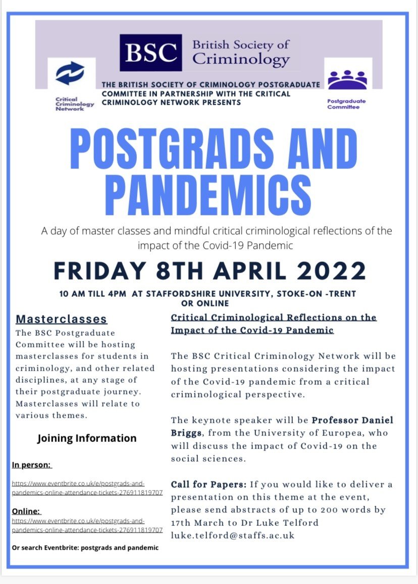 Grace Gallacher (@grace_gallacher) on Twitter photo We now not only have Prof Dan Briggs as a Keynote <a href="/lockdownstudy/">#LockdownStudy</a> but we have <a href="/lloyd_a1/">Anthony Lloyd</a> Anth Lloyd talking about his new Ultra realist book Making Sense of Ultra Realism, where popular culture is used to explore core concepts. NOT to be missed! <a href="/URealists/">Ultra Realists</a> <a href="/BSCPG1/">BSC PG Community</a> <a href="/BritSocCrim/">British Criminology</a>. We now not only have Prof Dan Briggs as a Keynote <a href="/lockdownstudy/">#LockdownStudy</a> but we have <a href="/lloyd_a1/">Anthony Lloyd</a> Anth Lloyd talking about his new Ultra realist book Making Sense of Ultra Realism, where popular culture is used to explore core concepts. NOT to be missed! <a href="/URealists/">Ultra Realists</a> <a href="/BSCPG1/">BSC PG Community</a> <a href="/BritSocCrim/">British Criminology</a>.