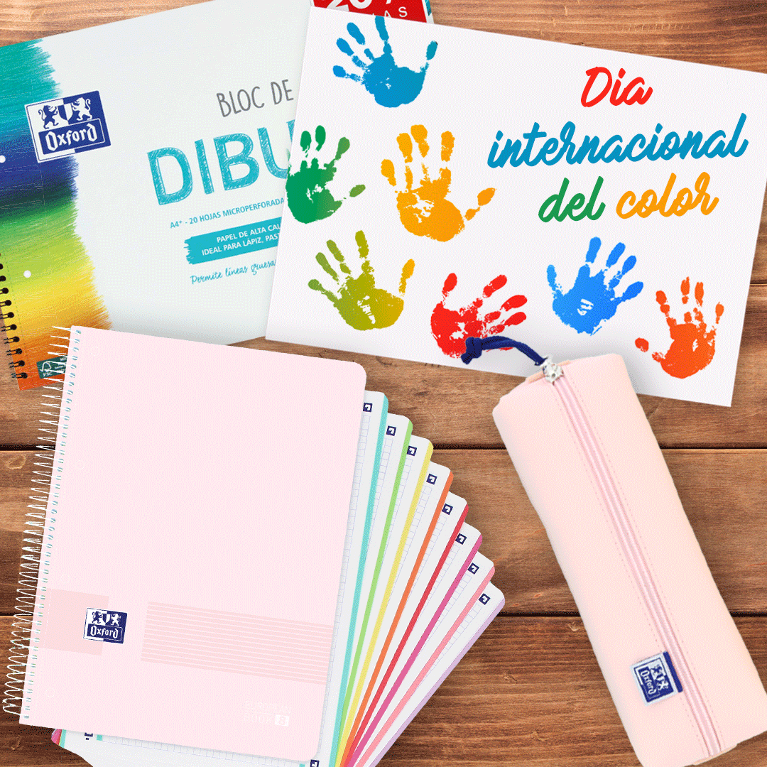 AulaPapelOxford's tweet photo. Además del equinoccio de primavera, hoy celebramos el Día Internacional del Color. ¡En Oxford nos encantan los colores! 🎨 https://t.co/7M8cyBMz7c
