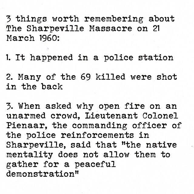 BlkHistStudies's tweet photo. 3 Things Worth Remembering About The Sharpeville Massacre. #sharpesvillemassacre #southafrica #apartheid #passlaws #peacefulprotest #racewar #anc #pac #weremember #africanhistory https://t.co/wUTAY4th9q
